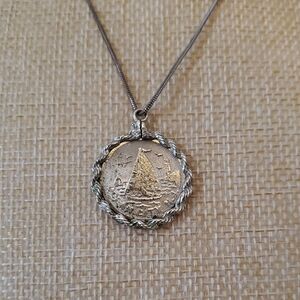 Boat Pendant Necklace